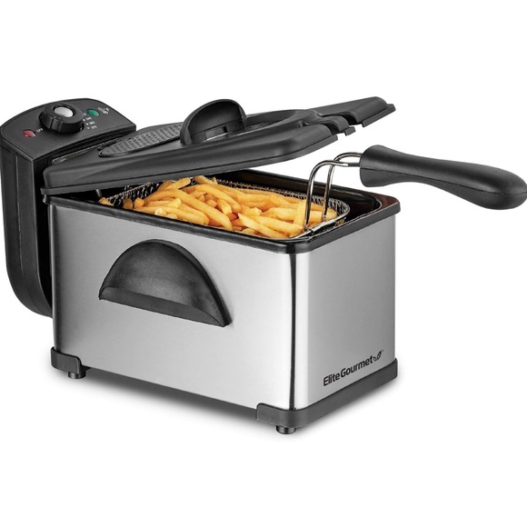 Other - 2QT. Stainless steel deep fryer with lid